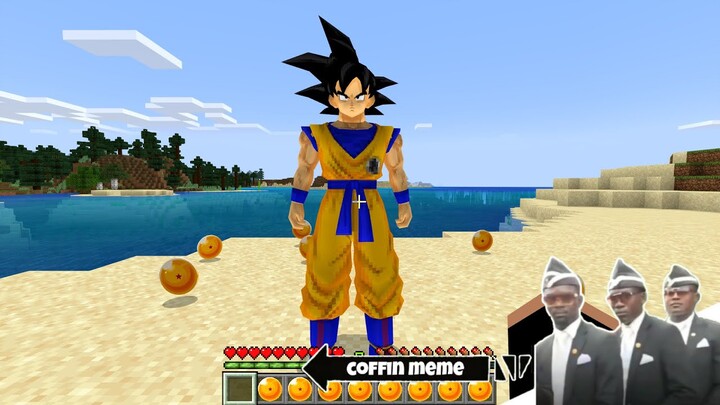 I found Real Goku Dragonball in Minecraft - Coffin Meme