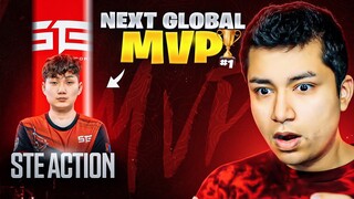 ROLEX REACTS to STE ACTION (WORLD MVP) | PUBG MOBILE