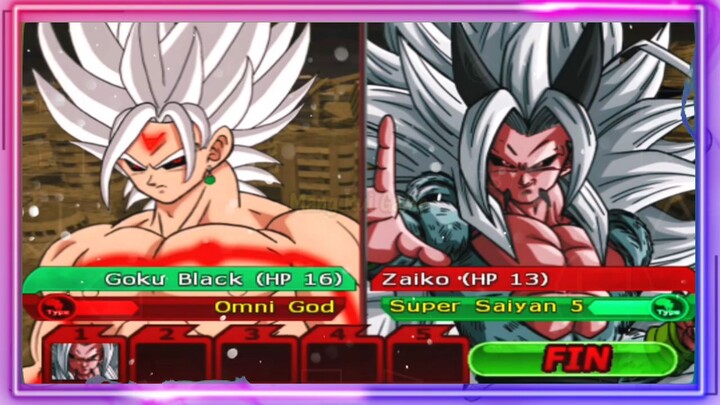 GOKU BLACK OMNI GOD VS ZAIKO SSJ 5 - DB MOD ANDROID GAMEPLAY