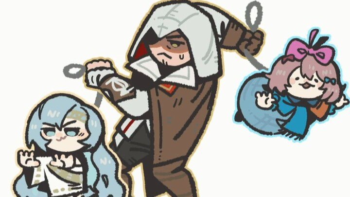 [Back to the Future x Assassin's Creed] GIF ต่างๆ ของ Ezio และ Kassandra (ได้รับอนุญาตให้ทำซ้ำได้)