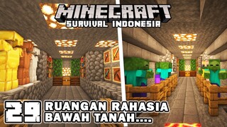 MEMBUAT RUANGAN RAHASIA PENJAGAAN KETAT ZOMBI ❗️❗️ - Minecraft Survival Indonesia (Ep.29)