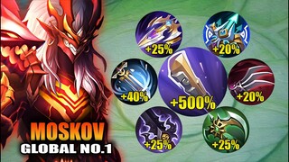 NEW META!! MOSKOV FULL ATTACK SPEED BUILD😱 (ATK SPEED HACK) | MOSKOV BEST BUILD 2024