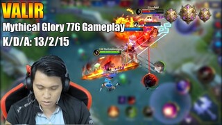 Valir Mythical Glory 776 Gameplay | Mythic rank gameplay [K2 Zoro]