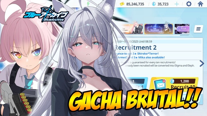 Gass Gacha Brutal Shiroko Terror dan Oji-san Tameng, Tapi... - Blue Archive