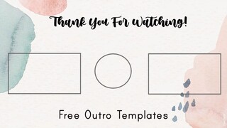 Minimalist outro templates | free download By Peachy Grace