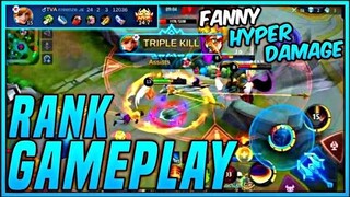 FANNY HYPER DAMAGE | Fanny : RANKED GAMEPLAY | MLBB