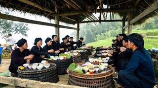 ẨM THỰC VIỆT NAM | PỊA PHA RƯỢU VÀ CÁCH NẤU THỊT TRÂU CÚNG TỔ TIÊN Ở LỄ HỘI KHÔ GIÀ GIÀ Y TÝ