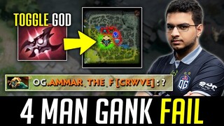 OG.ATF WTF HUSKAR GAME - 4 Man Mid Lane Gank FAIL! - TOGGLE GOD!