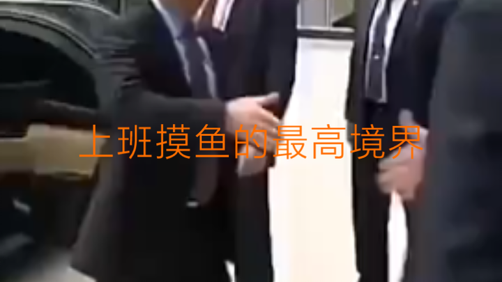 上班摸鱼的最高境界 在普京总统面前摸鱼 好尴尬