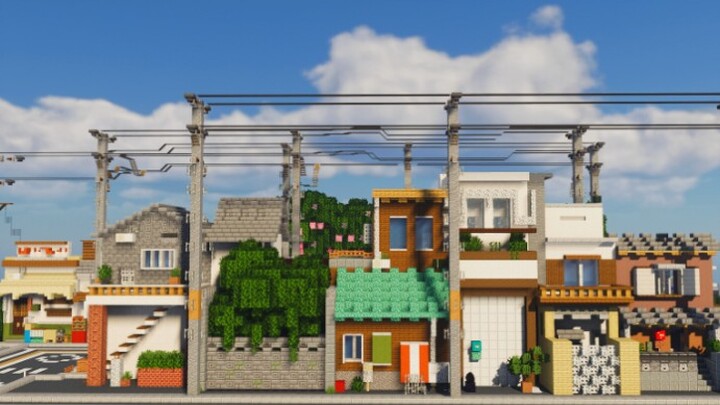 [Minecraft]两分钟学会日式小镇，学不会，就学不会吧(σﾟ∀ﾟ)σ