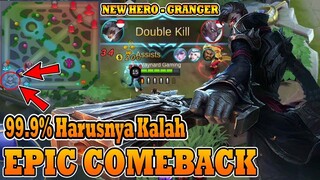 SUPER EPIC COMEBACK! SISA 1 TOWER,GRANGER JADI PAHLAWAN TEAM! 99 9% HAMPIR KALAH! MOBILE LEGENDS