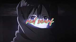 MIKASA AND HER RED SCARF♥️