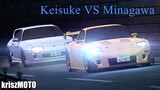 Keisuke vs Minagawa | Initial D battle remake S2Ep7