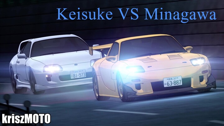 Keisuke vs Minagawa | Initial D battle remake S2Ep7