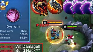NEW BRUTAL DYRROTH ONE SHOT BUILD + FULL STACK WAR AXE IS THE NEW META!🔥(Must Try This) MLBB