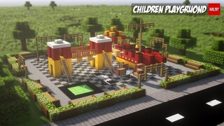 How to build a children's playground in minecraft