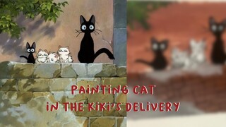 painting cat in the kiki's Delivery service scene