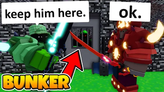 ฉันติดอยู่ในบังเกอร์ BEDROCK (Roblox BedWars)