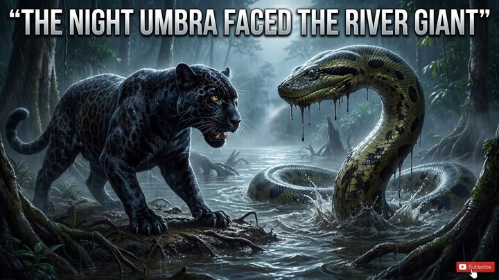 THE NIGHT UMBRA FACED THE RIVER GIANT #Wildlife #Jaguar #Anaconda #AnimalSurviv