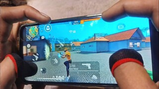 Realme narzo 20 pro free fire gameplay test 4 finger claw handcam m1887 onetap headshot 90HZ display