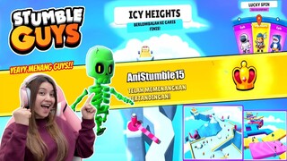 PERTAMA KALI MENANG MAIN STUMBLE GUYS!! PAKE SKIN LEGENDARIS!! UDAH SIAP MABAR??