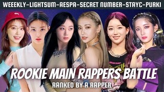 the best female rookie main rapper is? ft. SECRET NUMBER, AESPA, STAYC, WEEEKLY, PURKI, PIXY & more!