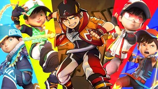 BoBoiBoy Fusion Power! | Gentar! Frostfire! Supra! Sori! Glacier!