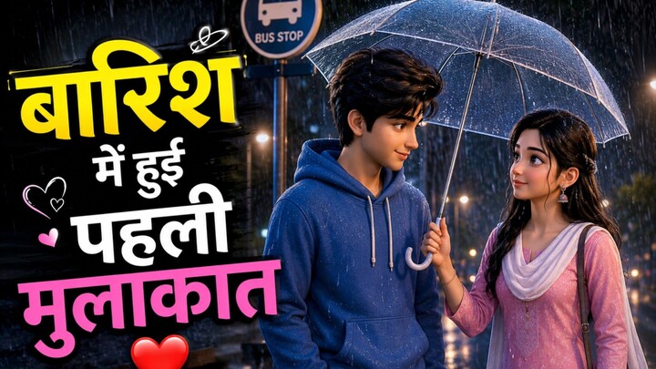 बारिश में हुई पहली मुलाकात ❤️ | Heart Touching Love Story | Hindi Love Story