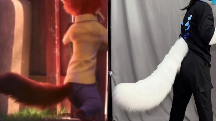 Recreating a flexible tail movement with the simplest materials 【Yitiwu】【Fursuit】