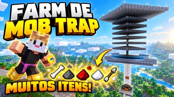 Minecraft : A MOB TRAP mais eficiente do Bedrock!