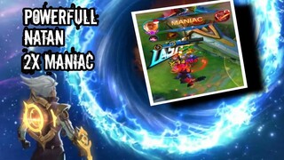 Most powerful marksman in mobile legends || Natan 2x maniac || mlbb