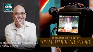 Not Seen on TV: 60 seconds on the set of 'My Mother, My Story'