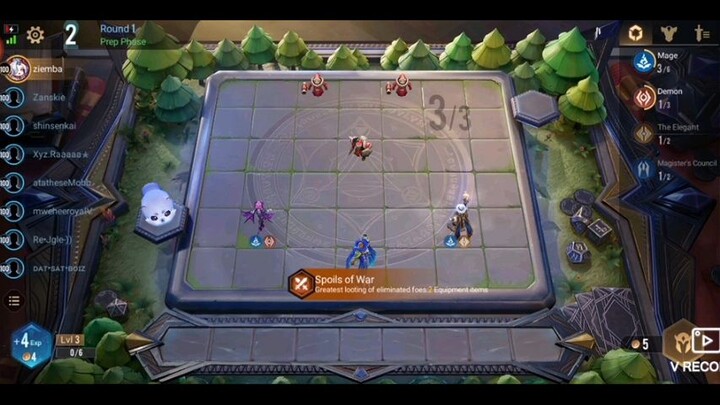 3 star for 6 heroes.. undefeated?Carano Chess