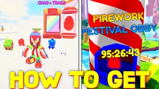 FIREWORK FESTIVAL OBBY UNLOCKED! (Sonic Speed Simulator) ROBLOX