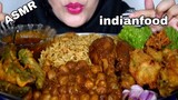 ASMR MASAKAN INDIA|BUTTER CHICKEN |PULAO||POKARA||CHOLE(chickpeas)|MIRCHI BIJJI @ASMR Food With Jeet
