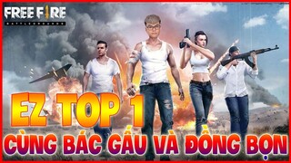 [GARENA FREE FIRE ]  MẠNH FUNKY CÙNG BÁC GẤU VÀ ĐỒNG BỌN TOP 1 EZ