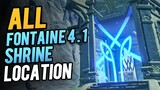 All Fontaine Shrine of Depths Locations Genshin Impact 4.1