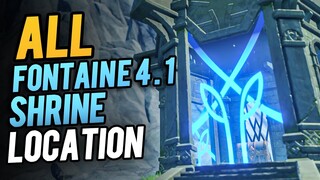 All Fontaine Shrine of Depths Locations Genshin Impact 4.1