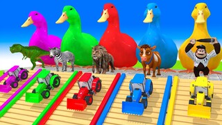 5 Giant Duck, Monkey, Piglet, chicken, dog, dinosaur, Sheep, Transfiguration funny animal 2023