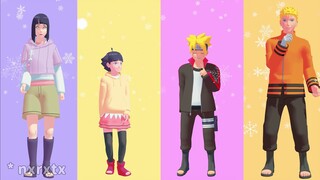 We wish you a Merry Christmas【NARUTO MMD】NARUTO*HINATA*BORUTO*HIMAWARI