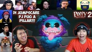 Teriakan Gamer Di Jumpscare Si Ulat Bulu PJ Pug A Pillar | Poppy Playtime Chapter 2 Indonesia