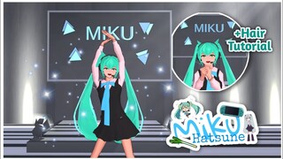 Miku Dance + Hair Tutorial ✨💃🏻 Sakura School Simulator