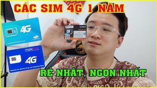 Tổng Hợp Sim 4G 1 Năm Rẻ Nhất, Ngon Nhất trên Lazada Shopee | Lâm Gia