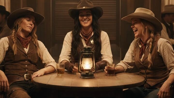 Cowgirls Confront Outlaw In Saloon... I Don't Think So, Cowboy 🤠