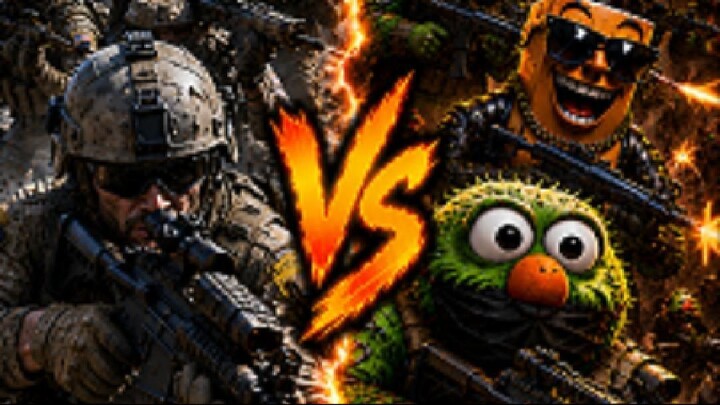 100,000 Modern Soldiers vs 100,000 Monster Gunner