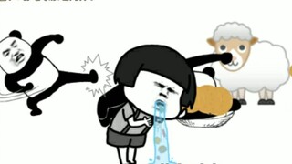 That year, in order to become stronger, my second brother and I ate sheep dung on the top of the mou