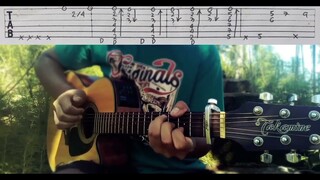 Slam dunk op - Kimi ga Suki da to Sakebitai(Fingerstyle TAB)