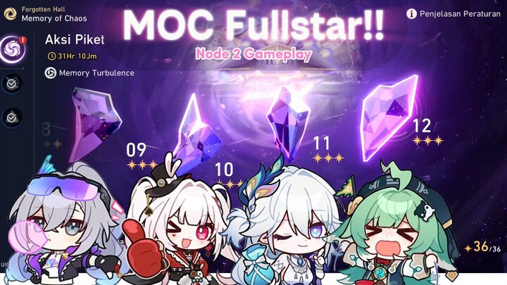 FULLSTAR CUY‼️MOC Node 2 w F2P Elation Team [Honkai Star Rail Gameplay]🔥