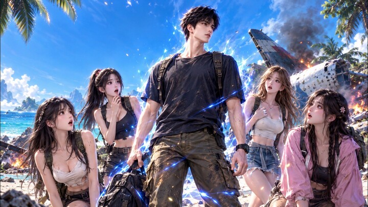 เมื่อผมเครื่องบินตกติดเกาะร้างกับ 4 สาวสวย แต่ ดันปลดล็อก "ระบบเอาชีวิตรอดไร้ขีดจำกัด!"