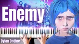 Enemy Imagine Dragons x J.I.D - Virtuoso Piano Cover (Arcane League of Legends) SHEET MUSIC